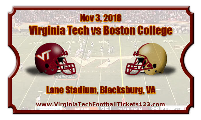 Virginia Tech Hokies vs Boston College Eagles Football Tickets | Nov 3 ...