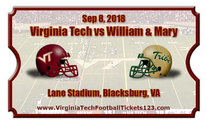 Virginia Tech Hokies vs William & Mary Tribe Football Tickets | Sep 8, 2018