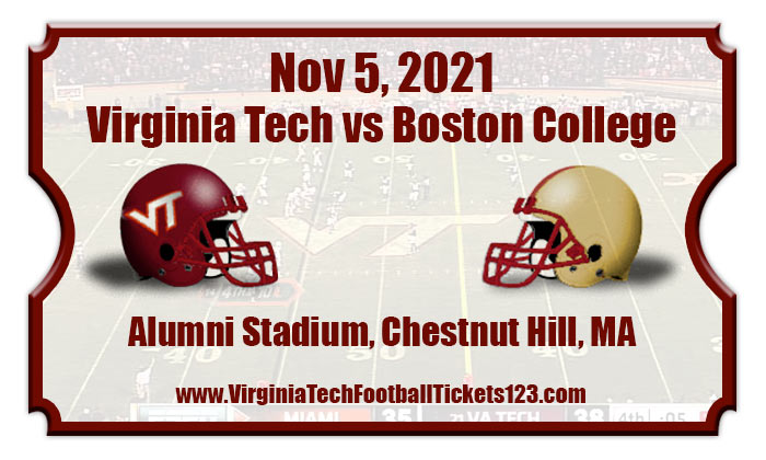 Virginia Tech Hokies vs Boston College Eagles Football Tickets | 11/05/21